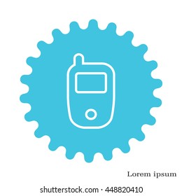 Telephone line icon