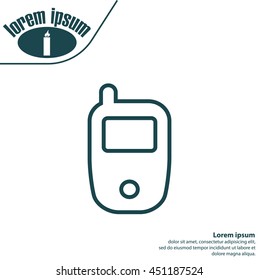 Telephone line icon