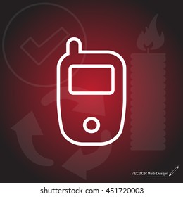 Telephone line icon