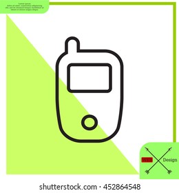 Telephone line icon