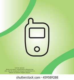 Telephone line icon