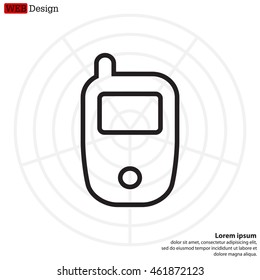 Telephone line icon