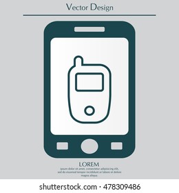 Telephone line icon