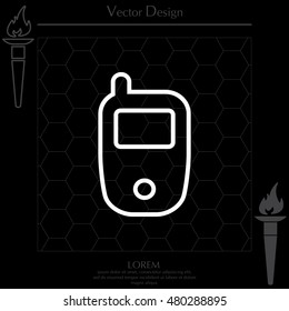 Telephone line icon