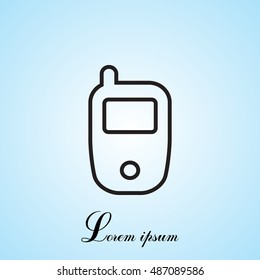 Telephone line icon