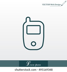 Telephone line icon