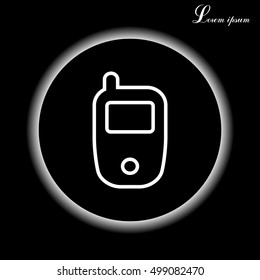 Telephone line icon