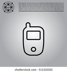 Telephone line icon