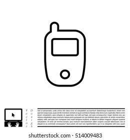 Telephone line icon