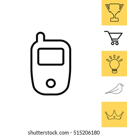 Telephone line icon