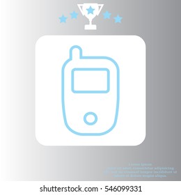 Telephone line icon