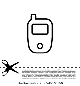 Telephone line icon