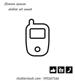 Telephone line icon