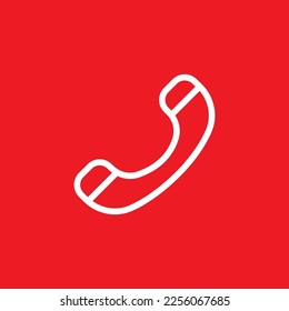 Telephone line icon, App interface graphics resource, vector illustration.
