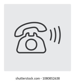Telephone line icon vector