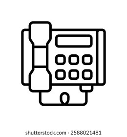 telephone line icon. vector icon for your website, mobile, presentation, and logo design.