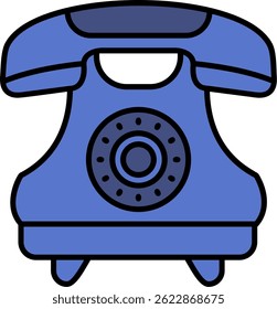 Línea telefónica de diseño de ícono de Vector