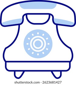 Línea telefónica de diseño de ícono de Vector