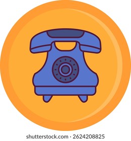 Design de ícone de vetor de linha de telefone