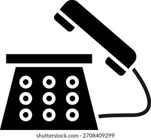 Telephone Line vector Icon Design