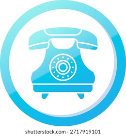Telephone Line vector Icon Design