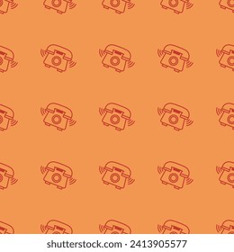 Telephone lines seamless pattern. Vector eps 10
