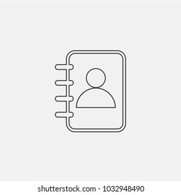 telephone list line icon vector illustration. list icon vector