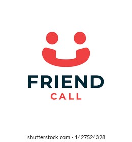 Telephone logo design concept. Universal app call logo.