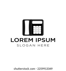 telephone logo design vector illustration isolated background