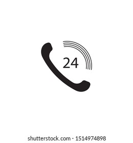 Telephone logo template vector icon illustration