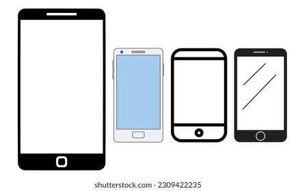 Ilustración de diseño del vector del logotipo del teléfono. Concepto de logotipos modernos