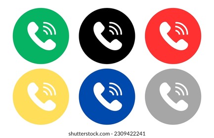 Telephone logo vector design illustration. Modern logos concept