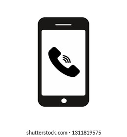 telephone mobile vector icon