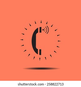 telephone mobile vector illustration