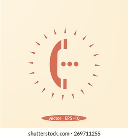telephone mobile vector illustration