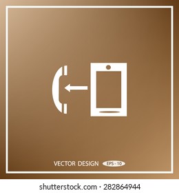 telephone mobile vector illustration