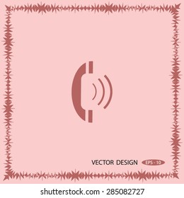 telephone mobile vector illustration