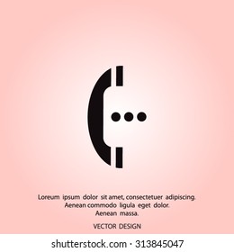 telephone mobile vector illustration