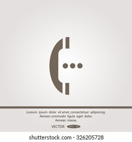 telephone mobile vector illustration