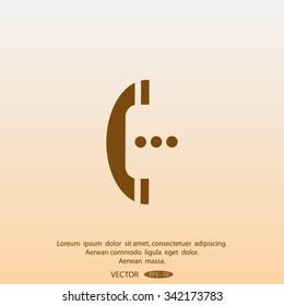 telephone mobile vector illustration