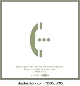 telephone mobile vector illustration
