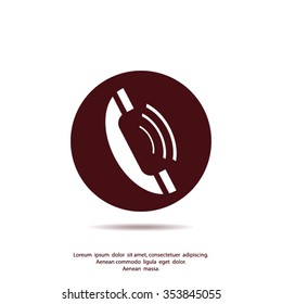telephone mobile vector illustration
