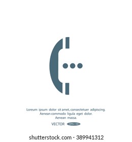 telephone mobile vector illustration