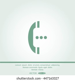 telephone mobile vector illustration