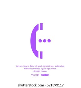 telephone mobile vector illustration