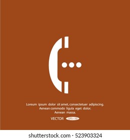 telephone mobile vector illustration
