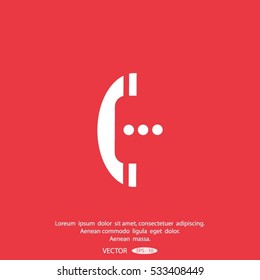 telephone mobile vector illustration