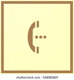 telephone mobile vector illustration