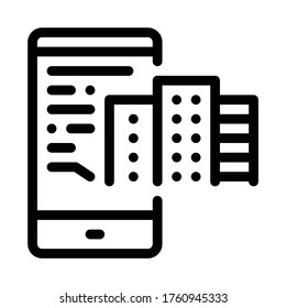 telephone mode of reality icon vector. telephone mode of reality sign. isolated contour symbol illustration
