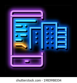 telephone mode of reality neon light sign vector. Glowing bright icon telephone mode of reality sign. transparent symbol illustration